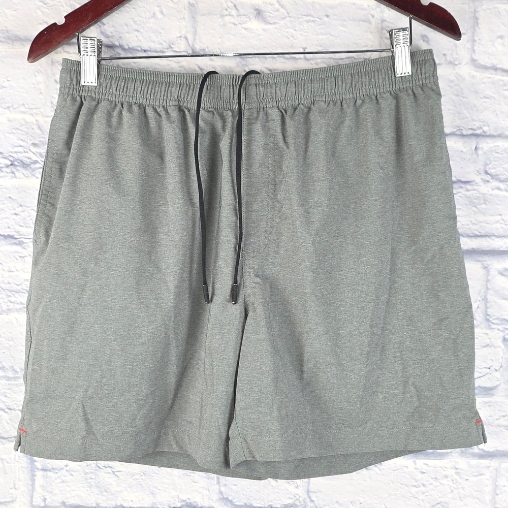 Chubbies Shorts Grey Mens 5.5 Inseam Performance Drawstring Stretch Sz Large